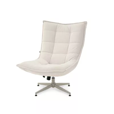 Otočné křeslo NIZAR - krémové