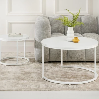 Set konferenčních stolků JACEK - bílý