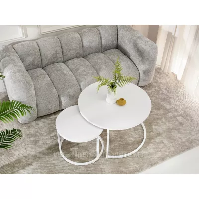 Set konferenčních stolků JACEK - bílý