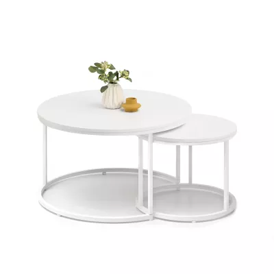 Set konferenčních stolků JACEK - bílý