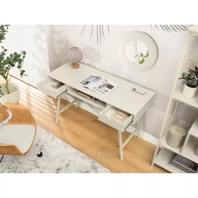 Psací stůl DEVON - krémový