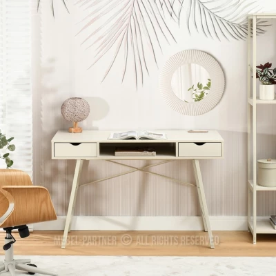 Psací stůl DEVON - krémový