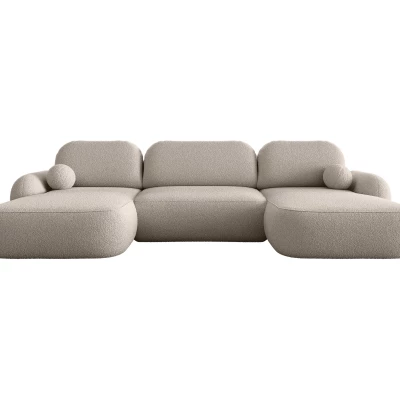 Rozkládací sedací souprava do U MOHYLA s úložným prostorem - béžová