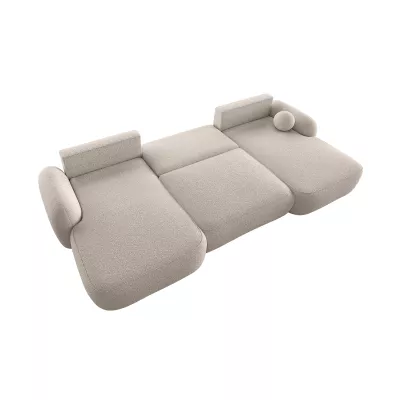 Rozkládací sedací souprava do U MOHYLA s úložným prostorem - béžová