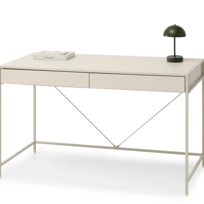 Široký psací stůl DAMJAR - krémový