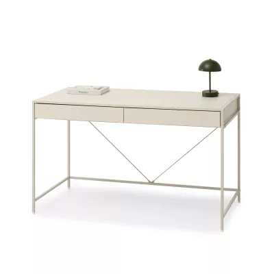 Široký psací stůl DAMJAR - krémový