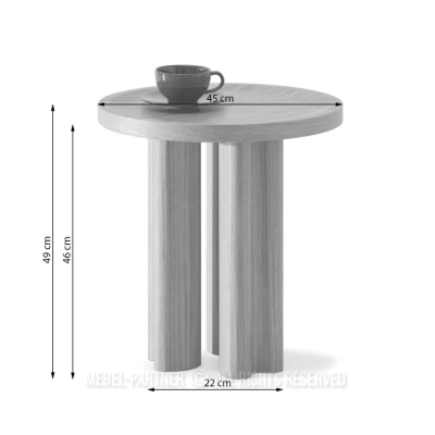 Kulatý konferenční stolek BERT - černý