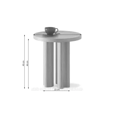 Kulatý konferenční stolek BERT - černý