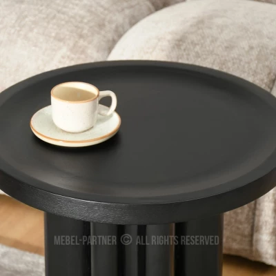 Kulatý konferenční stolek BERT - černý