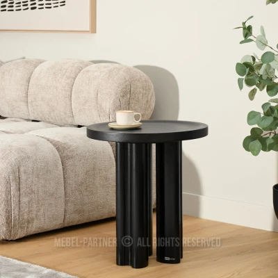 Kulatý konferenční stolek BERT - černý