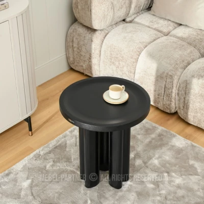 Kulatý konferenční stolek BERT - černý