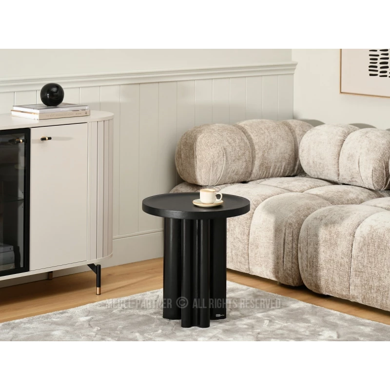 Kulatý konferenční stolek BERT - černý