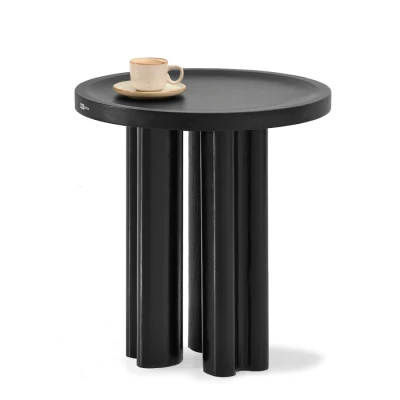 Kulatý konferenční stolek BERT - černý