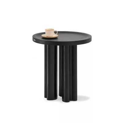 Kulatý konferenční stolek BERT - černý