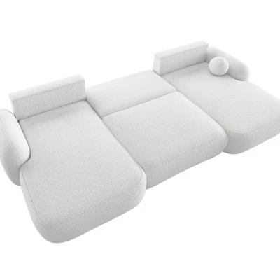 Rozkládací sedací souprava do U MOHYLA s úložným prostorem - světle šedá