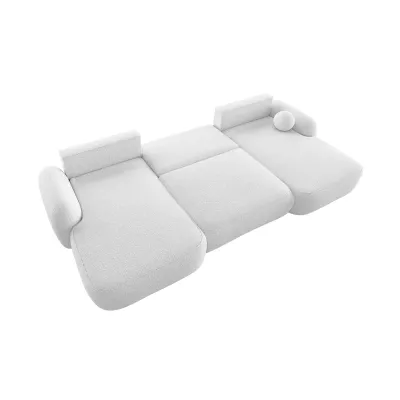 Rozkládací sedací souprava do U MOHYLA s úložným prostorem - světle šedá