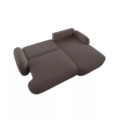 Rozkládací sedací souprava MOHYLA s úložným prostorem - hnědá