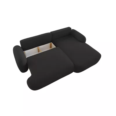 Rozkládací sedací souprava MOHYLA s úložným prostorem - černá