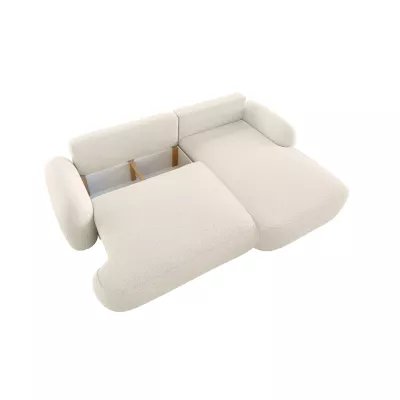 Rozkládací sedací souprava MOHYLA s úložným prostorem - vanilková