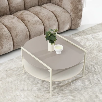 Konferenční stolek JOVITO - béžový / krémový