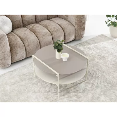 Konferenční stolek JOVITO - béžový / krémový