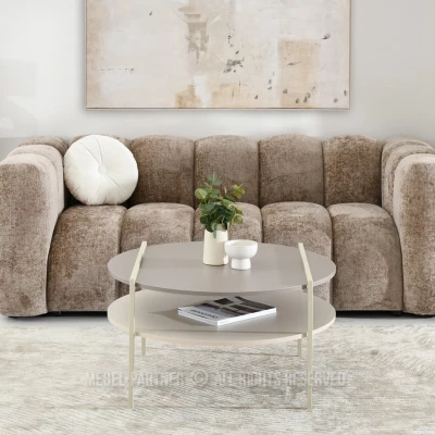 Konferenční stolek JOVITO - béžový / krémový