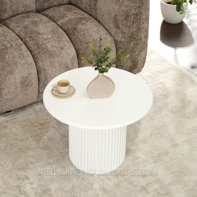 Konferenční stolek ALBAN - bílý