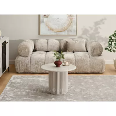 Konferenční stolek ALBAN - šedý mramor / šedý