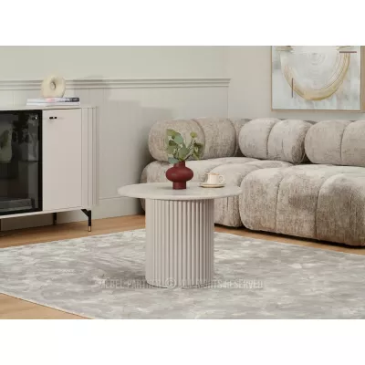 Konferenční stolek ALBAN - šedý mramor / šedý