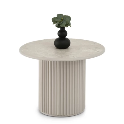 Konferenční stolek ALBAN - šedý mramor / šedý