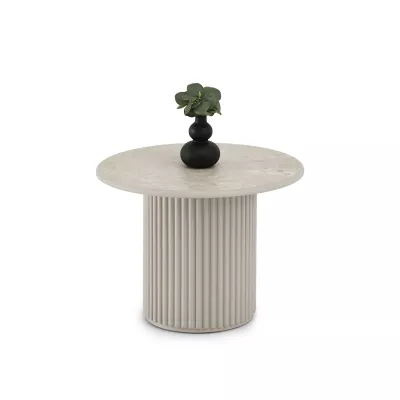 Konferenční stolek ALBAN - šedý mramor / šedý