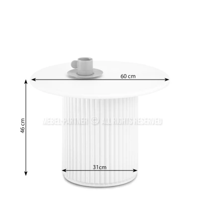 Konferenční stolek ALBAN - černý mramor / černý