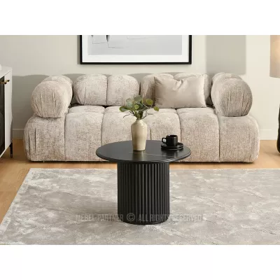 Konferenční stolek ALBAN - černý mramor / černý