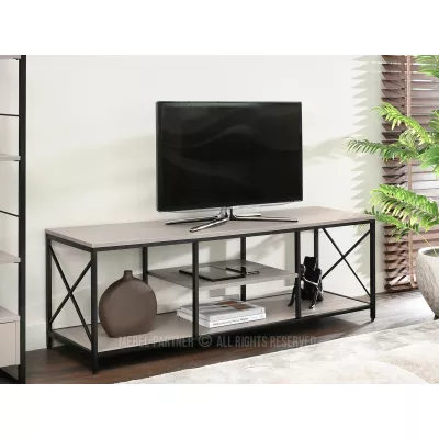 Televizní stolek DINKO - béžový / černý