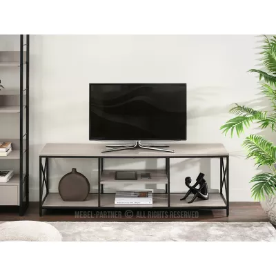 Televizní stolek DINKO - béžový / černý