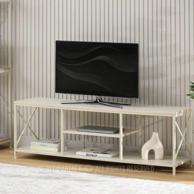 Televizní stolek DINKO - krémový