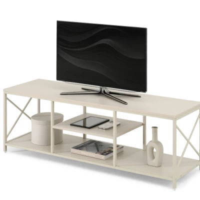 Televizní stolek DINKO - krémový