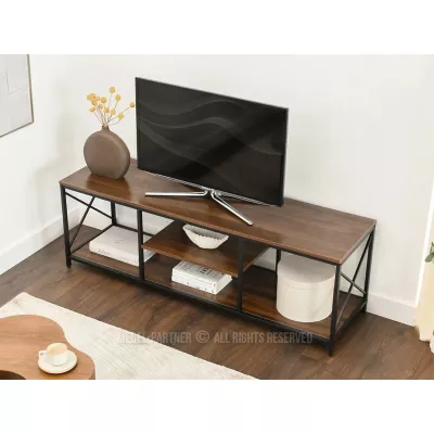 Televizní stolek DINKO - ořech / černý