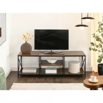 Televizní stolek DINKO - ořech / černý