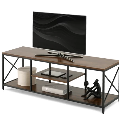 Televizní stolek DINKO - ořech / černý