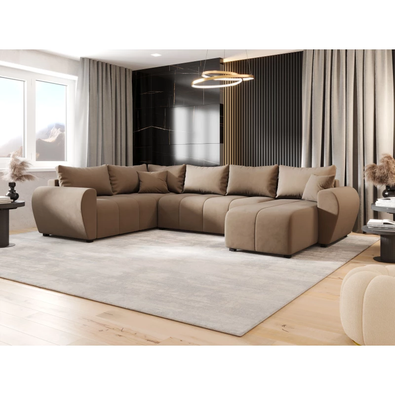 Sedací souprava do U LUKAVA - hnědá