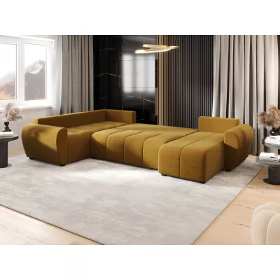 Rozkládací sedačka do U LUKAVA - žlutá