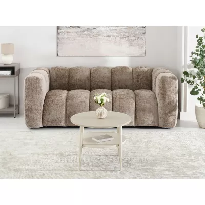 Kulatý konferenční stolek 60 TODOR - krémový