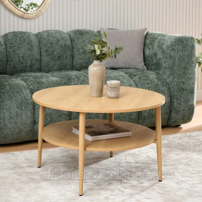 Kulatý konferenční stolek TODOR - dub