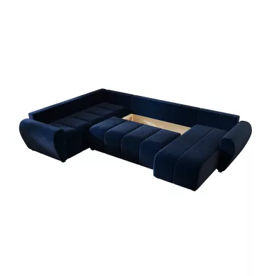 Rozkládací sedačka do U LUKAVA - tmavě modrá