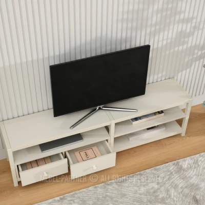 Televizní stolek ROMER - krémový