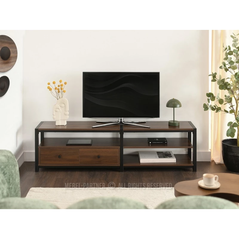 Televizní stolek ROMER - ořech / černý