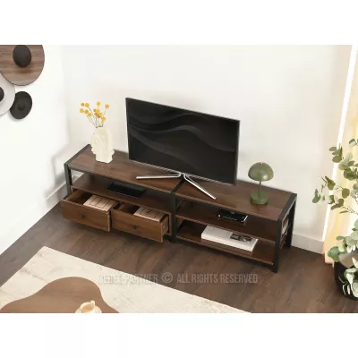 Televizní stolek ROMER - ořech / černý