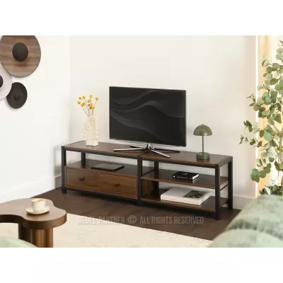 Televizní stolek ROMER - ořech / černý