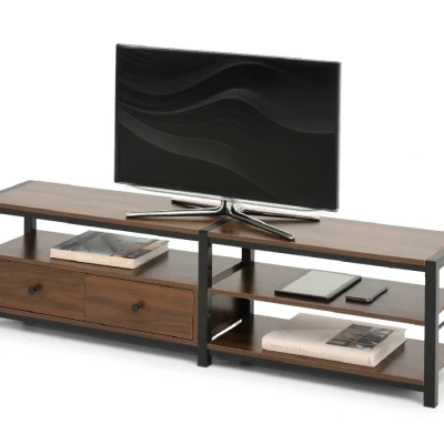 Televizní stolek ROMER - ořech / černý